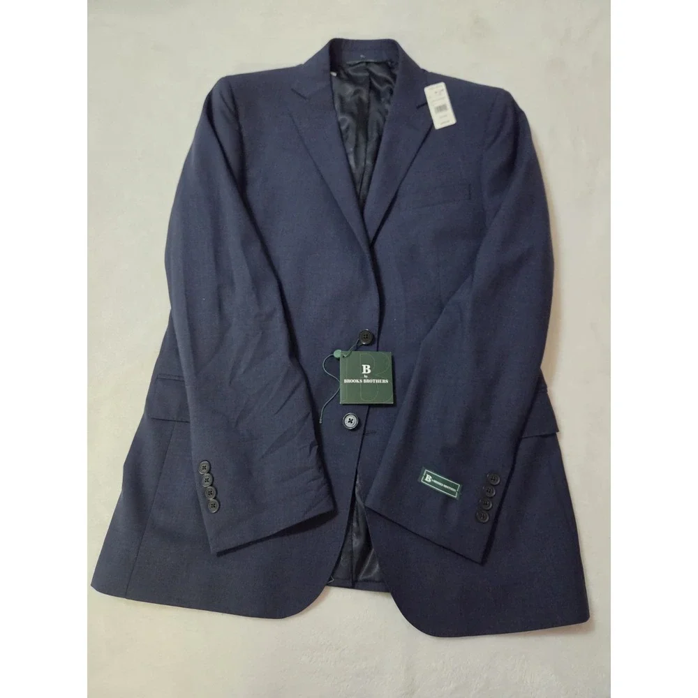 Brooks Brothers Blazer Mens 42  Blue Two Button Sport Coat Lined NEW NWT